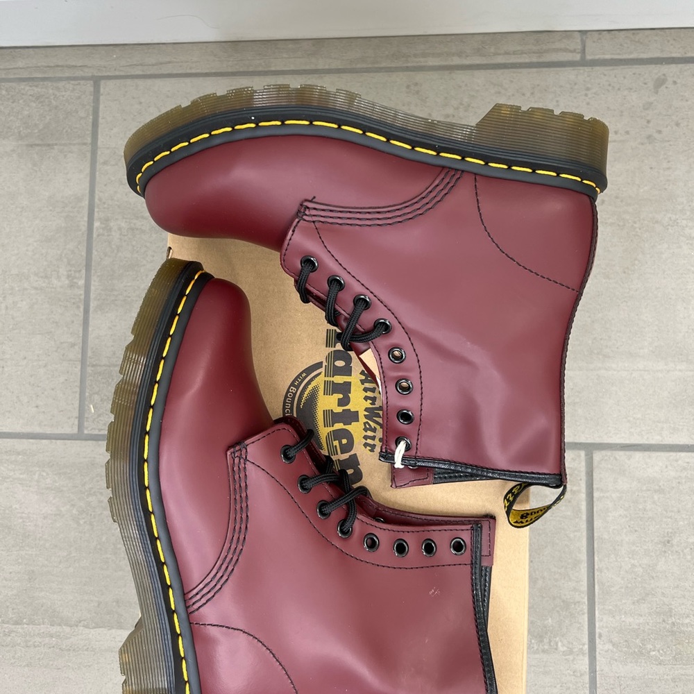 New Dr Martens | 1460 Cherry Red Boots - Picture 5 of 10